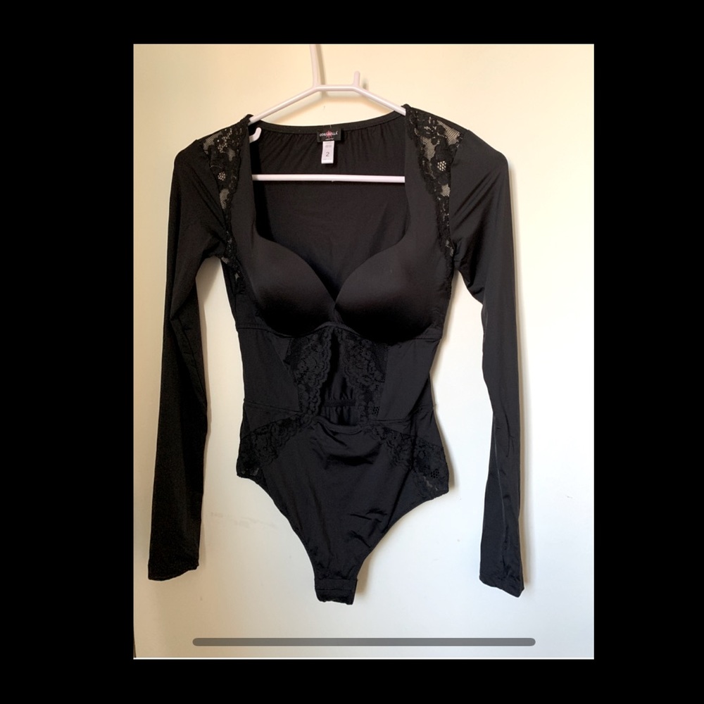 Preowned Cosabella Black Bodysuit size 2